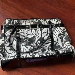 White and Black Handbag